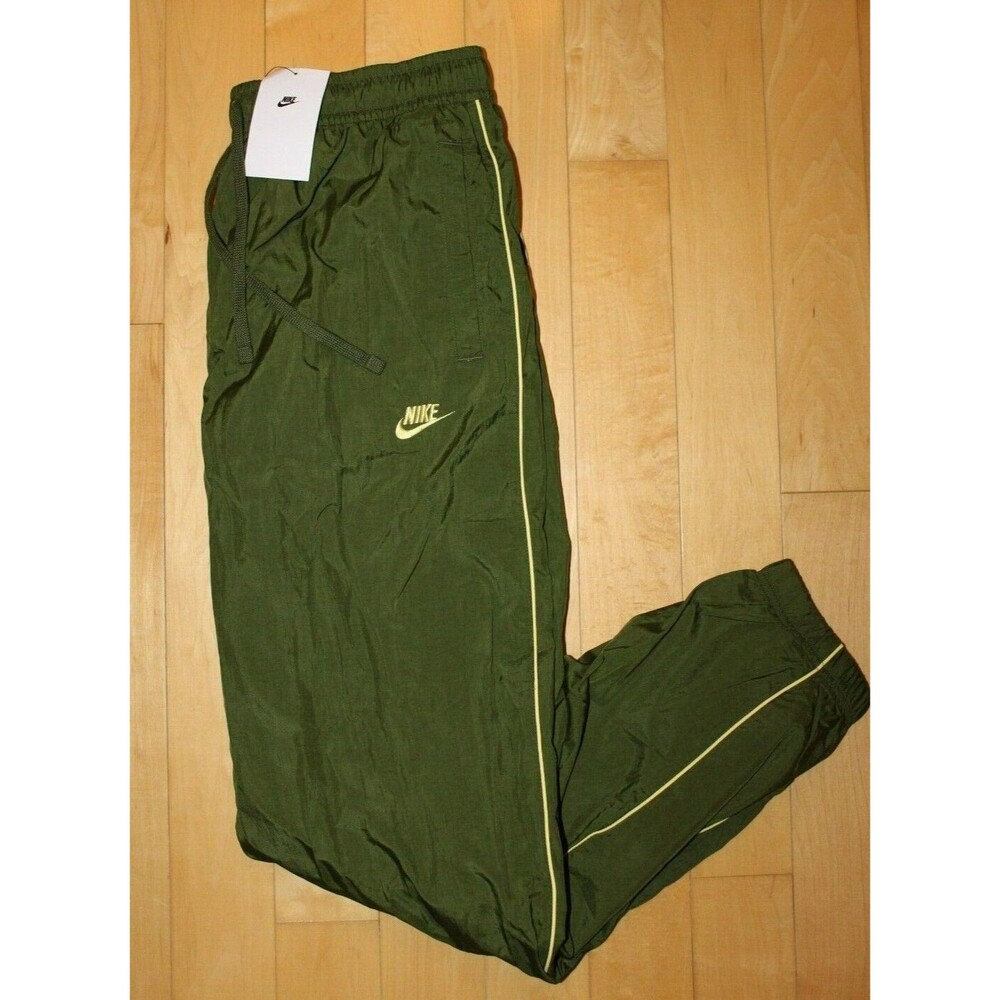 NWT Nike Men's Woven Pants Jogger Sweatpants Green Yellow XXL